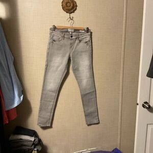 Frame Denim Light Gray Skinny Jeans